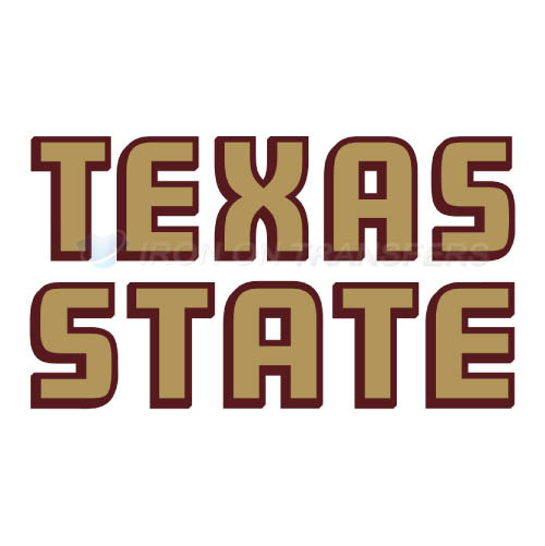 Texas State Bobcats Logo T-shirts Iron On Transfers N6553 - Click Image to Close